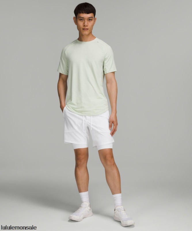 Lululemon Deutschland DELULU835 | Lululemon Deutschland Weiße Lizenz Zum Trainieren Gefüttert Kurz 7